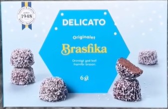 Delicato Brasifika chocolate bar review – Swedish salty chocolate meat balls